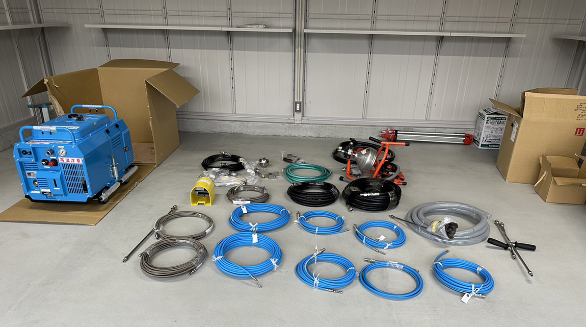 配管工事の材料の写真